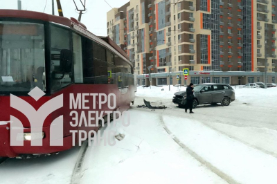 Из-за ДТП в Казани остановились трамваи на маршрутах №1 и №6